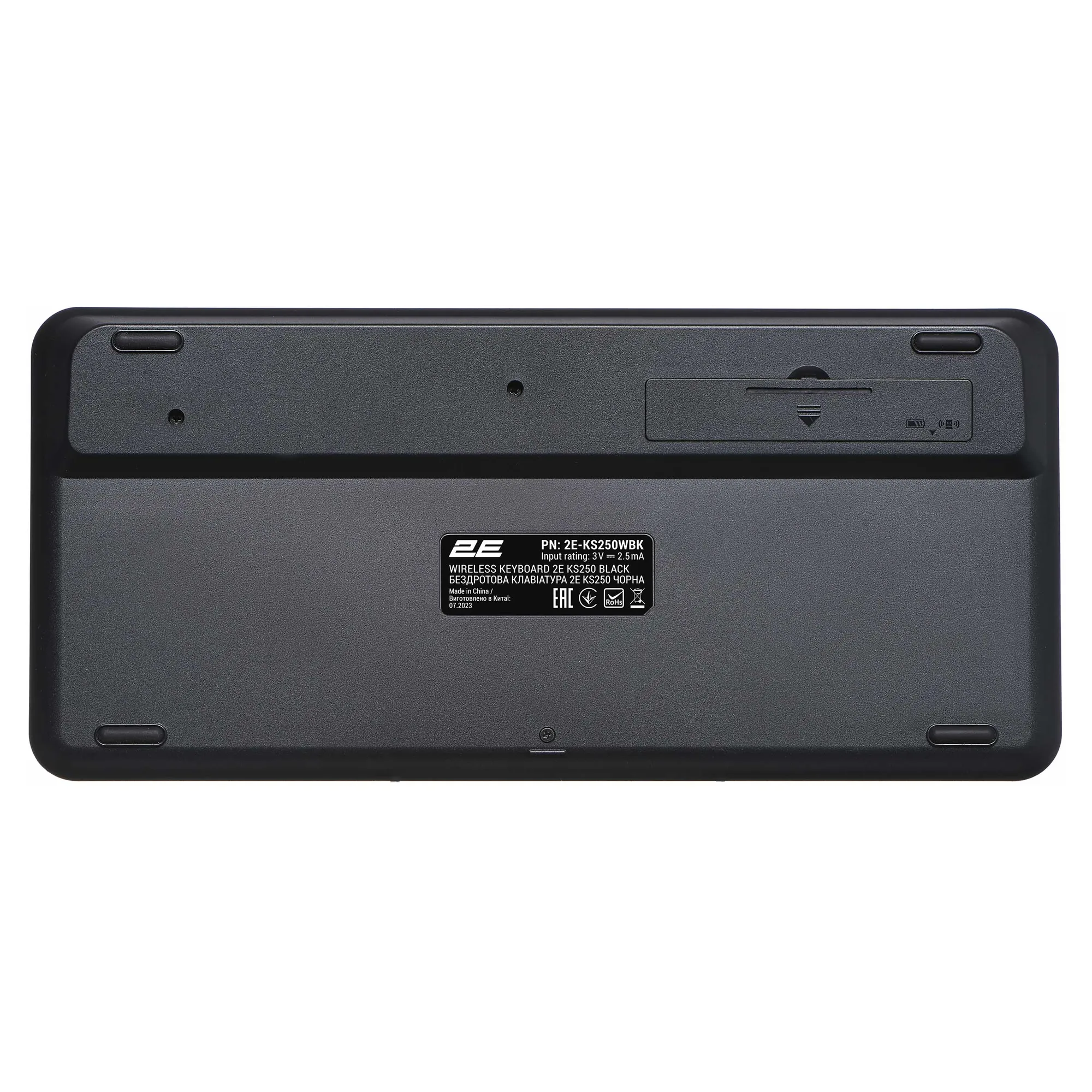 Купити Клавіатура 2E KS250 Wireless USB/Bluetooth UA Black (2E-KS250WBK_UA) - фото 6