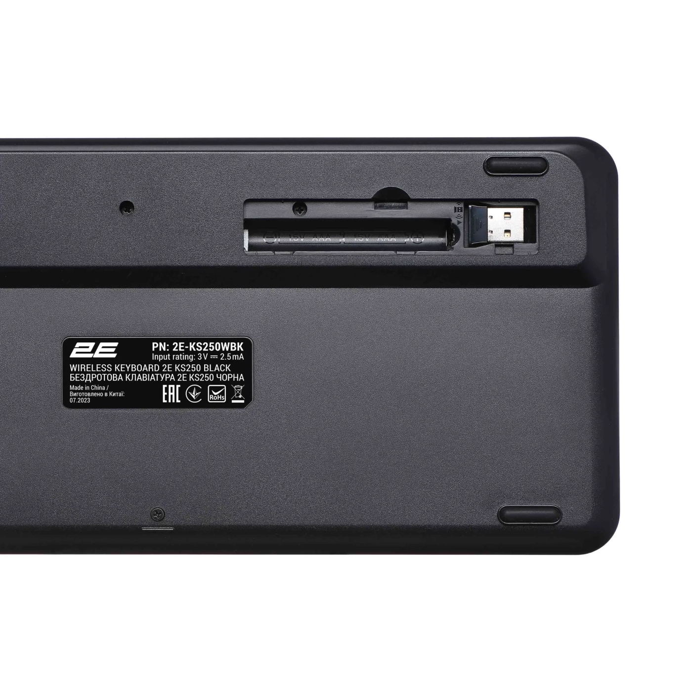 Купити Клавіатура 2E KS250 Wireless USB/Bluetooth UA Black (2E-KS250WBK_UA) - фото 7