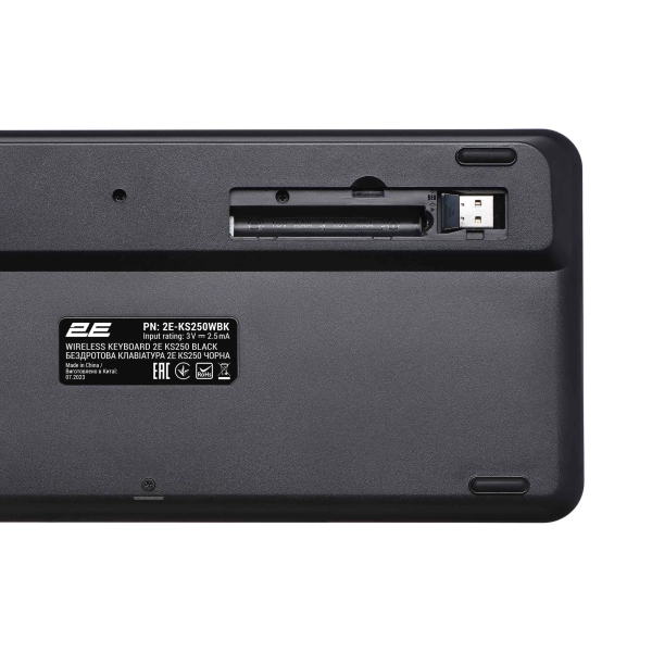 Купити Клавіатура 2E KS250 Wireless USB/Bluetooth UA Black (2E-KS250WBK_UA) - фото 7