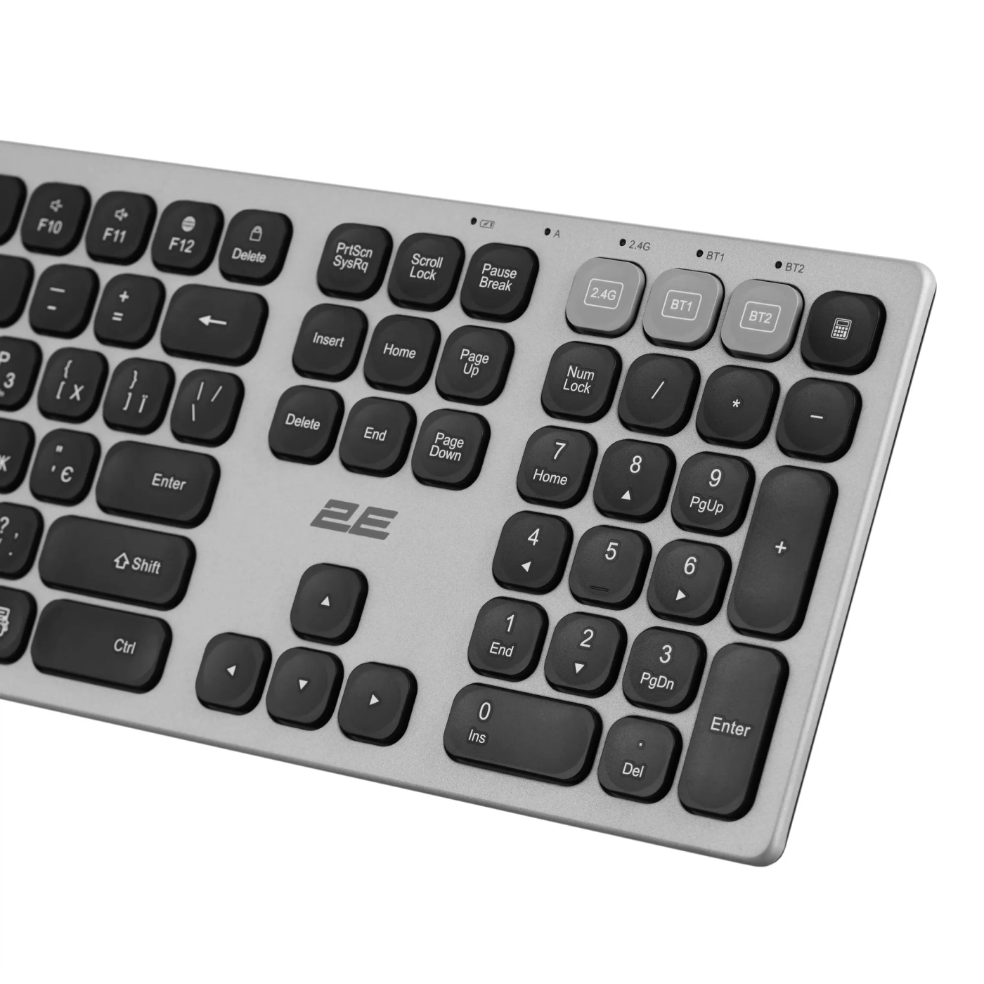 Купити Клавіатура 2E KS270 WL/BT EN/UKR Grey/Black (2E-KS270WBGR_UA) - фото 3