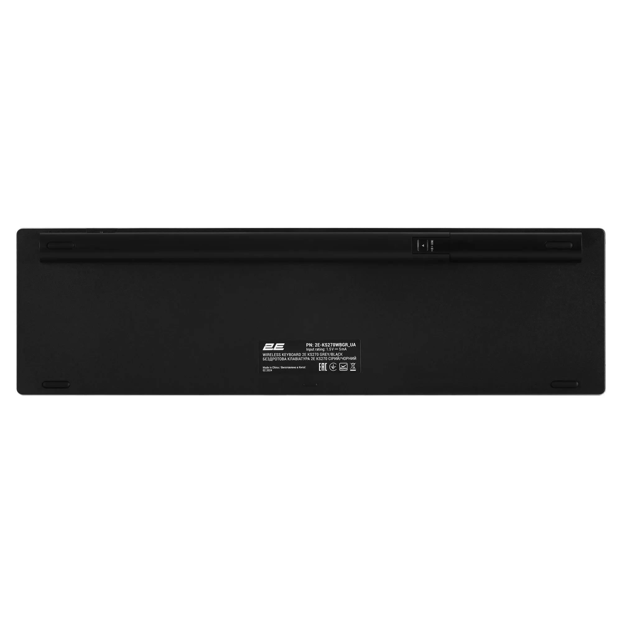 Купити Клавіатура 2E KS270 WL/BT EN/UKR Grey/Black (2E-KS270WBGR_UA) - фото 7