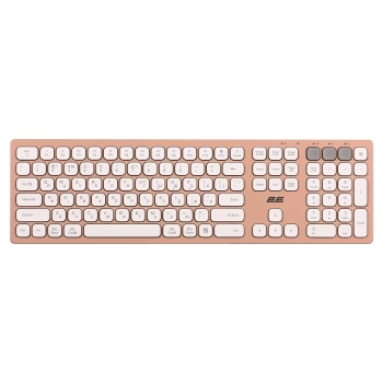 Купити Клавіатура 2E KS270 WL/BT EN/UKR Pink/White (2E-KS270WBPN_UA) - фото 1