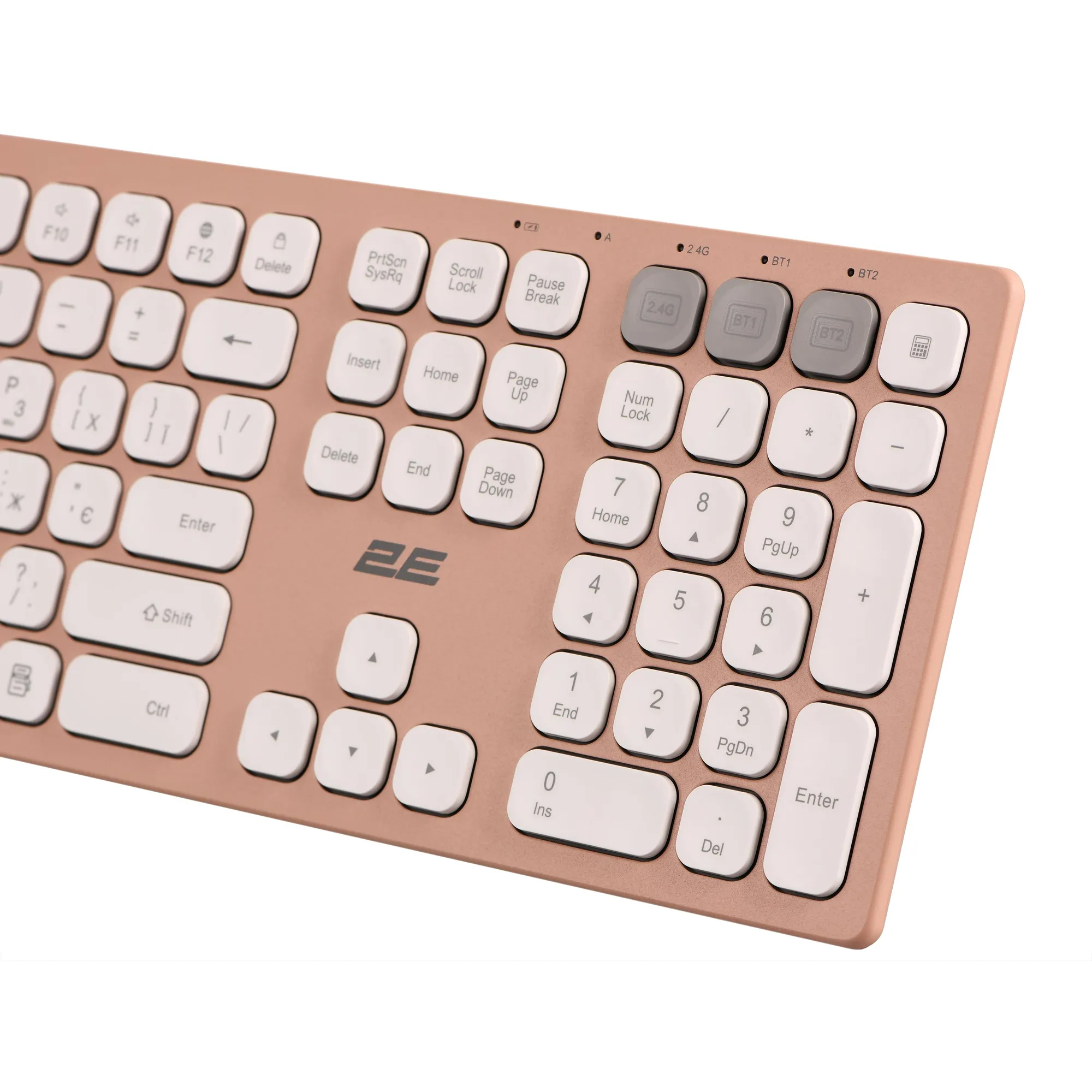 Купить Клавиатура 2E KS270 WL/BT EN/UKR Pink/White (2E-KS270WBPN_UA) - фото 3
