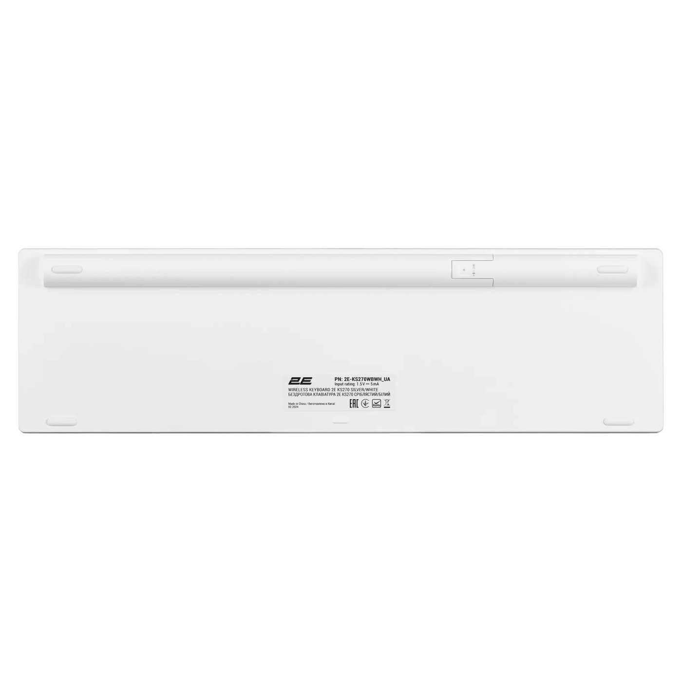 Купить Клавиатура 2E KS270 WL/BT EN/UKR Silver/White (2E-KS270WBWH_UA) - фото 7