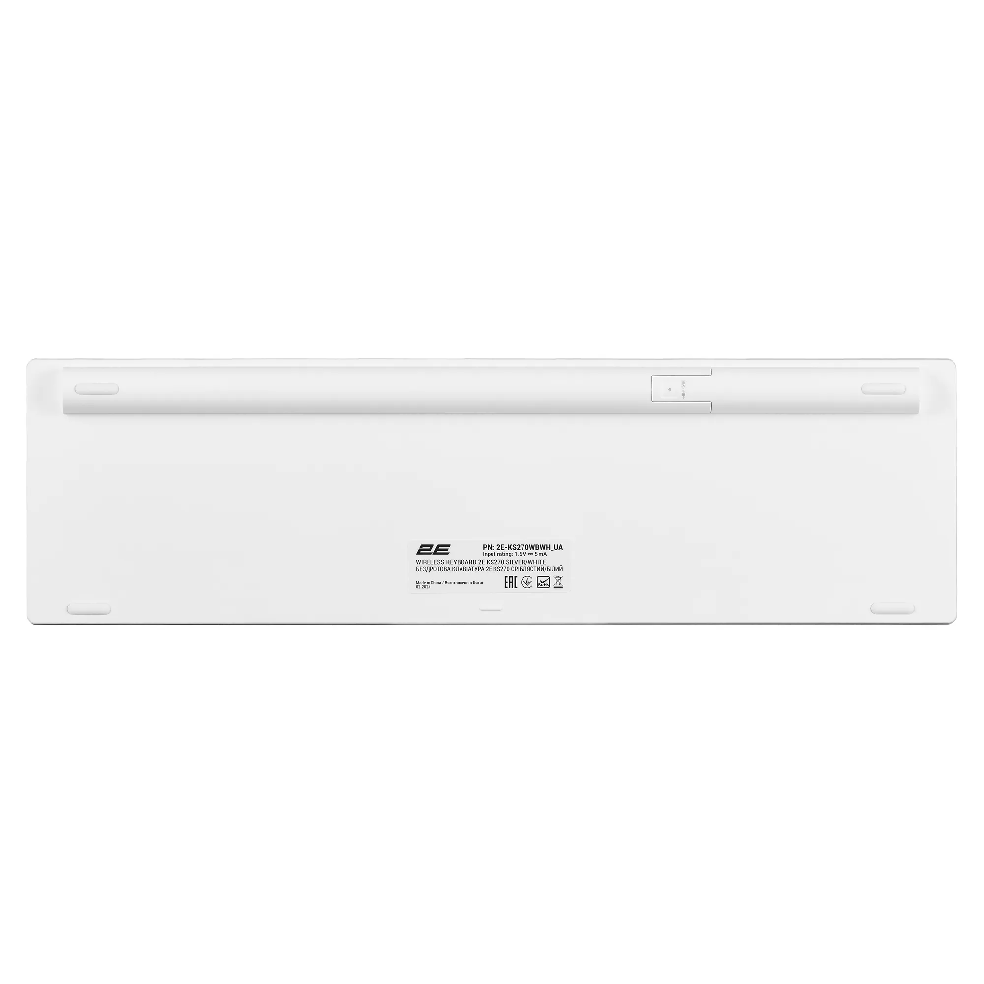 Купить Клавиатура 2E KS270 WL/BT EN/UKR Silver/White (2E-KS270WBWH_UA) - фото 7