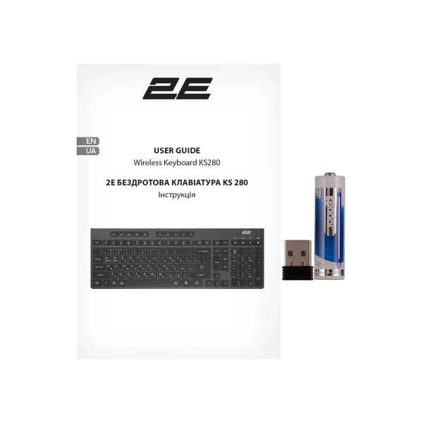 Купити Клавіатура 2E KS280 WL/BT Black/Gray (2E-KS280WBGR_UA) - фото 8