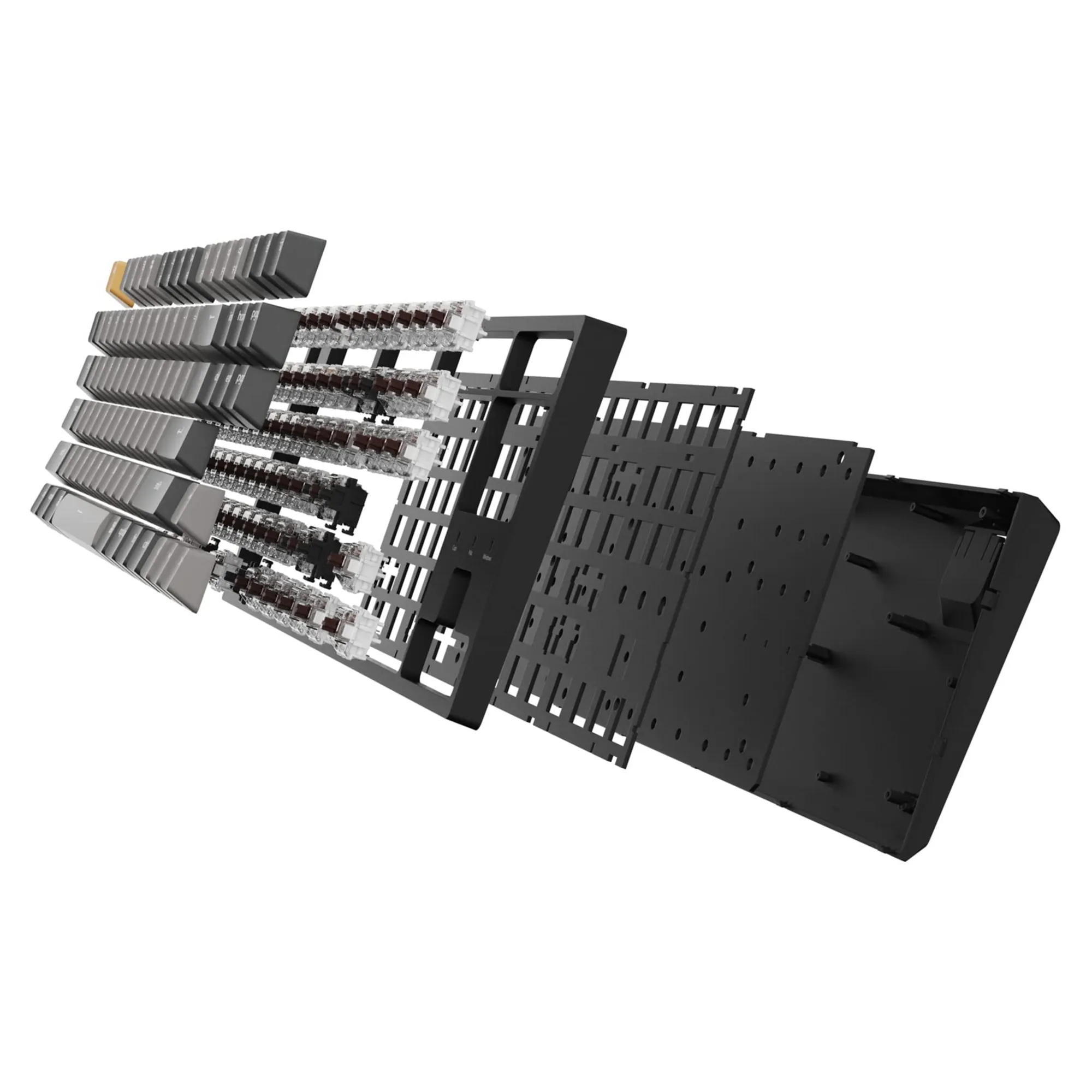 Купити Клавіатура Keychron C1 Pro 87 Key RGB Hot-Swap Keychron K Pro Brown Switch (C1PM3_KEYCHRON) Black - фото 4
