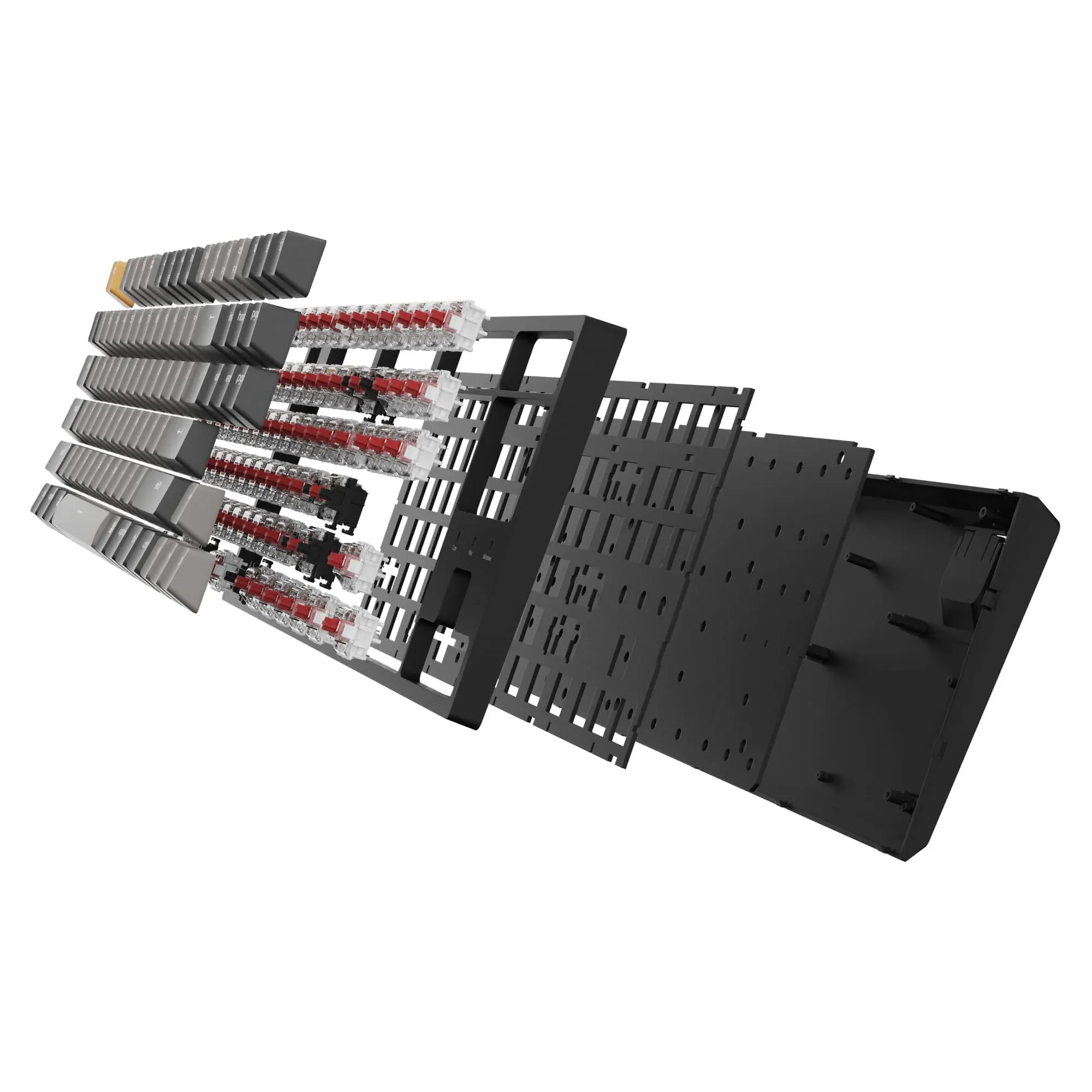 Купити Клавіатура Keychron C1 Pro 87 Key RGB Hot-Swap Keychron K Pro Red Switch (C1PM1_KEYCHRON) Black - фото 4