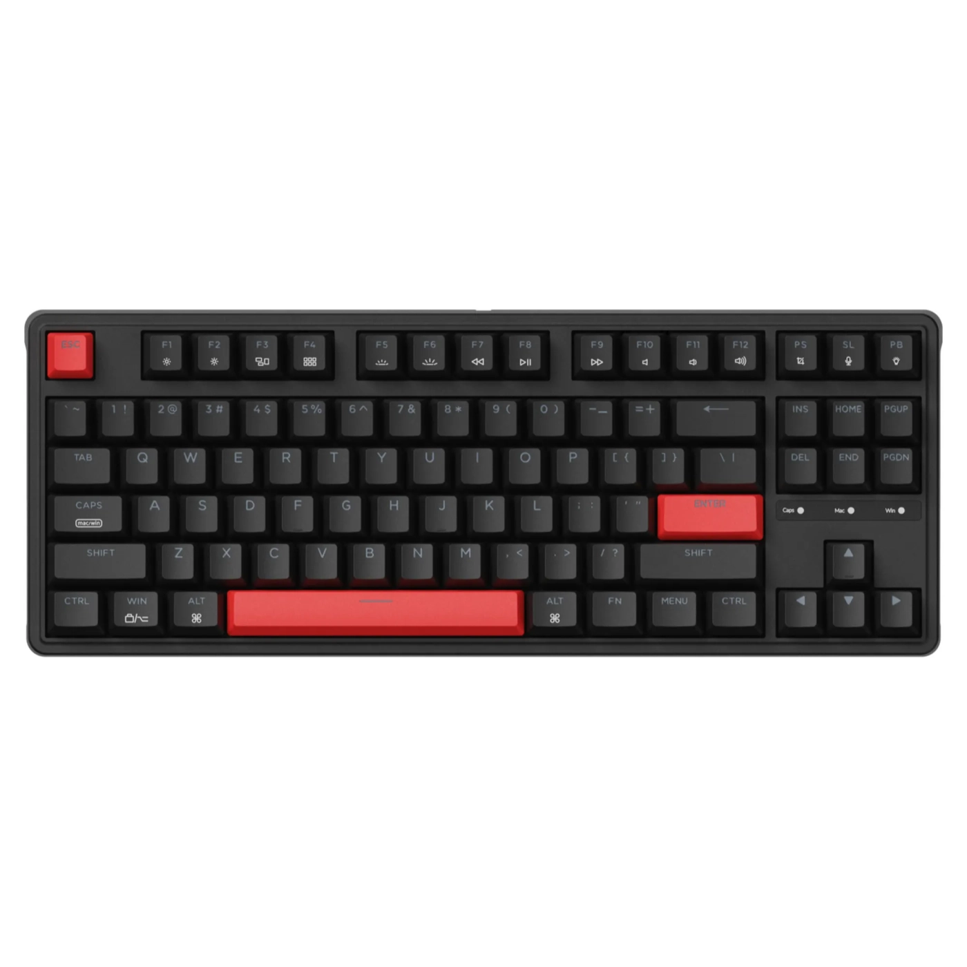 Купити Клавіатура Keychron C3 Pro 87 Key RGB Hot-Swap K Pro Red (C3PH1_KEYCHRON) Black - фото 1