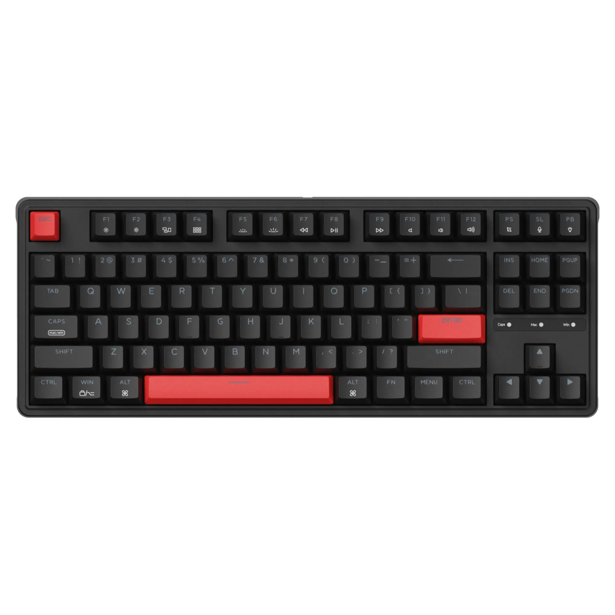 Купити Клавіатура Keychron C3 Pro 87 Key RGB Hot-Swap K Pro Red (C3PH1_KEYCHRON) Black - фото 1