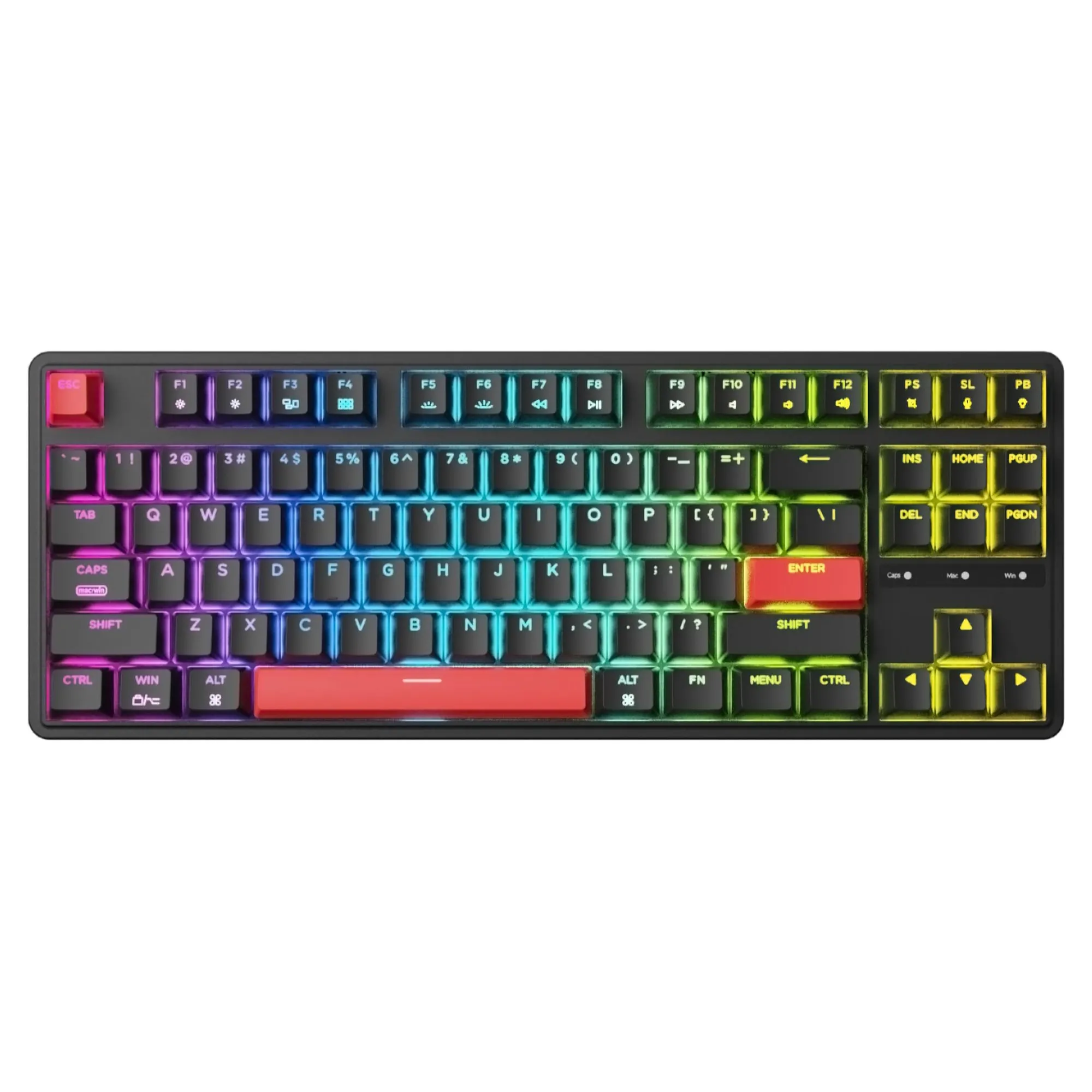 Купити Клавіатура Keychron C3 Pro 87 Key RGB Hot-Swap K Pro Red (C3PH1_KEYCHRON) Black - фото 2