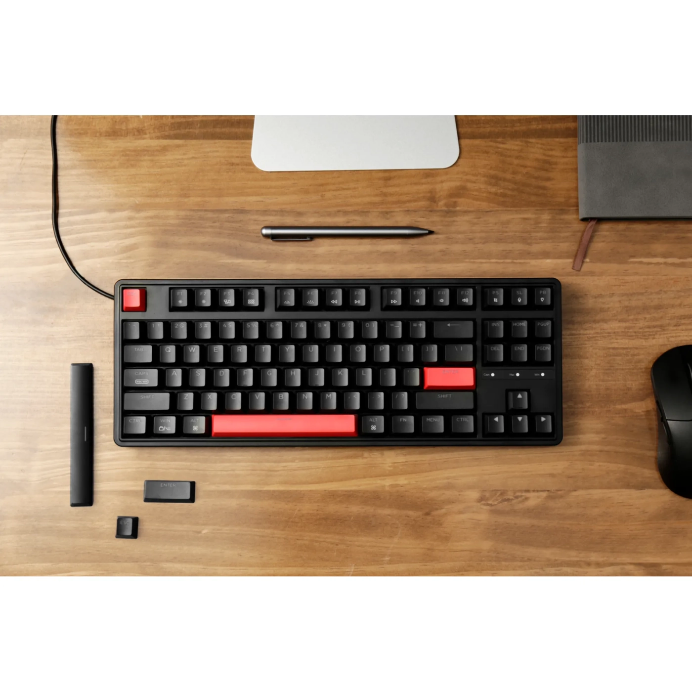 Купити Клавіатура Keychron C3 Pro 87 Key RGB Hot-Swap K Pro Red (C3PH1_KEYCHRON) Black - фото 7