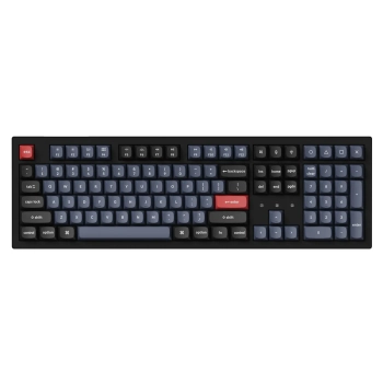 Купить Клавиатура Keychron K10 Pro 108 Key RGB Hot-Swap K Pro Banana (K10P-H4-UA) Black - фото 1