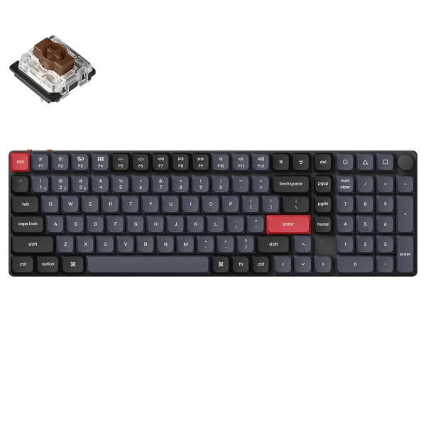 Купить Клавиатура Keychron K17 Pro 103 Key RGB Gateron MX 2.0 Brown (K17P-B3-UA) Black - фото 2