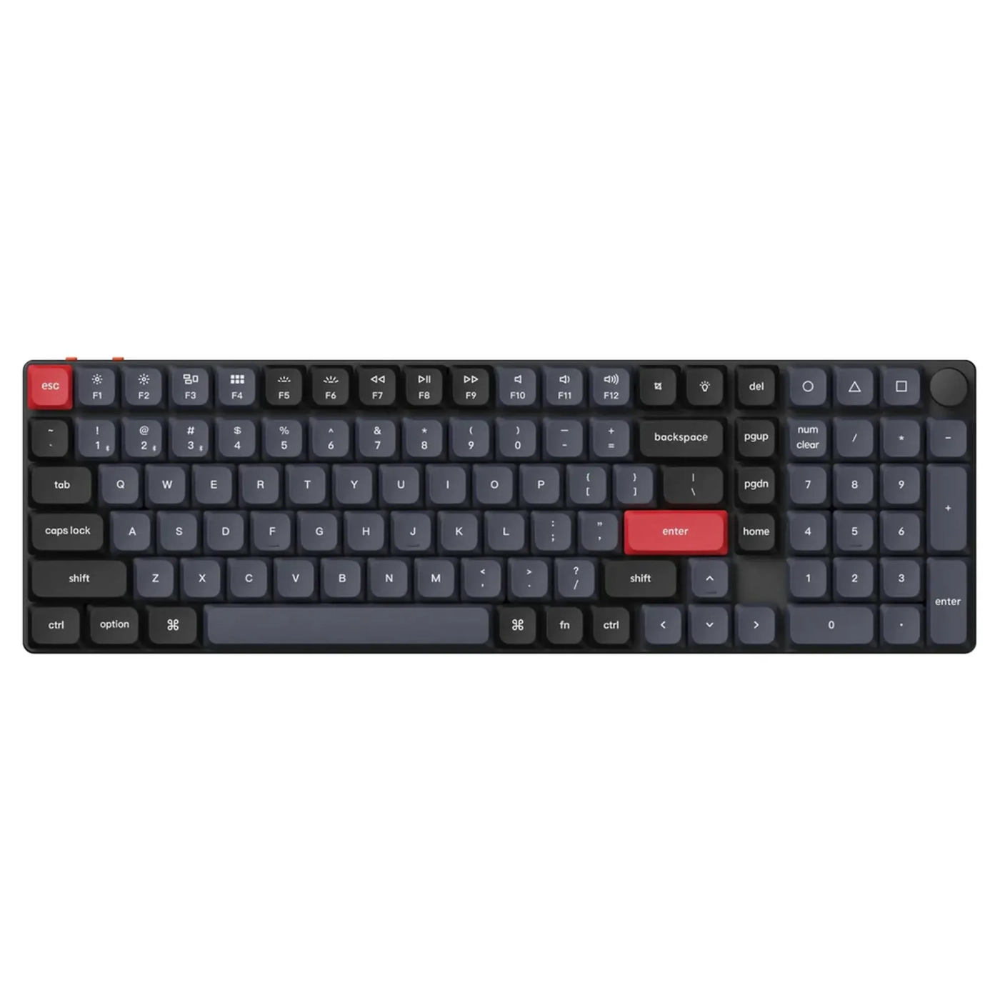Купить Клавиатура Keychron K17 Pro 103 Key RGB Gateron MX 2.0 Red (K17P-B1-UA) Black - фото 1
