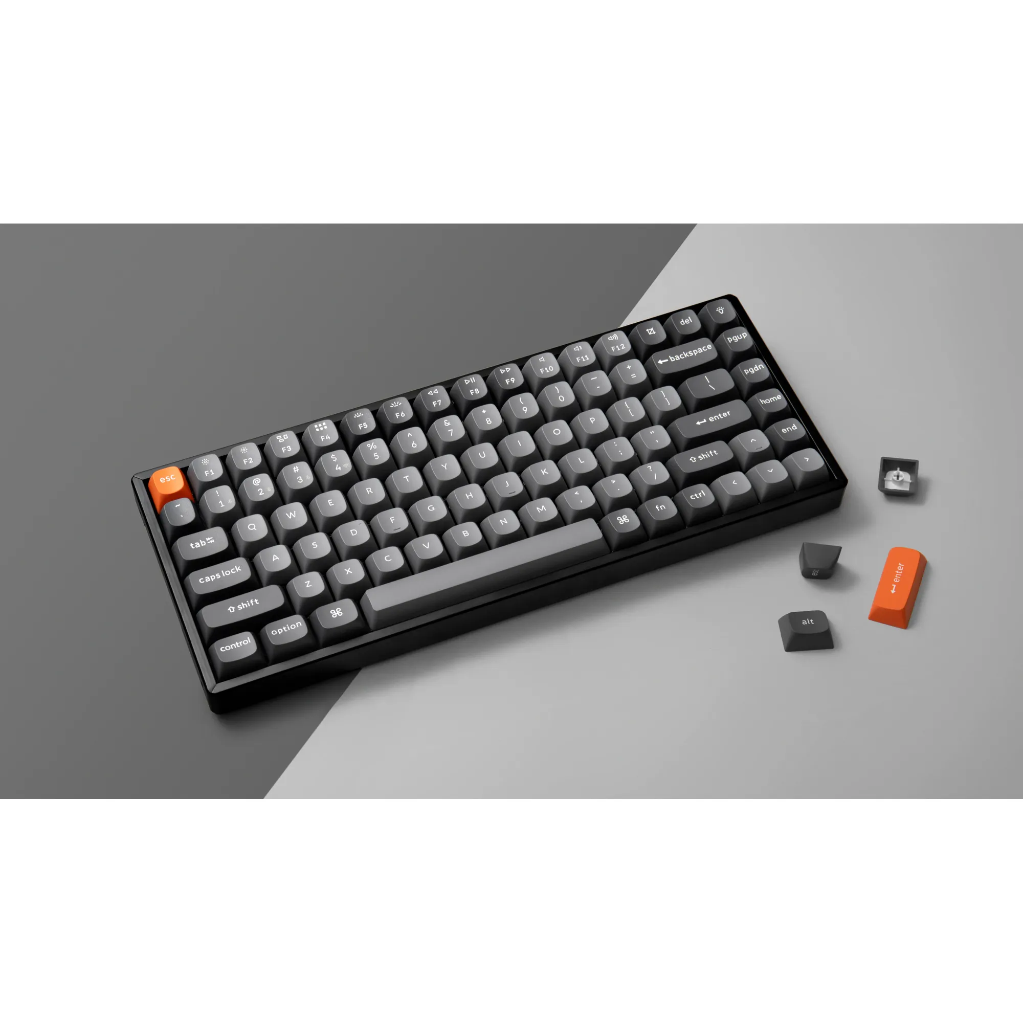 Купить Клавиатура Keychron K2 Max 84 Key RGB Hot-Swap Keychron Super Banana (K2M-J4-UA) Black - фото 4