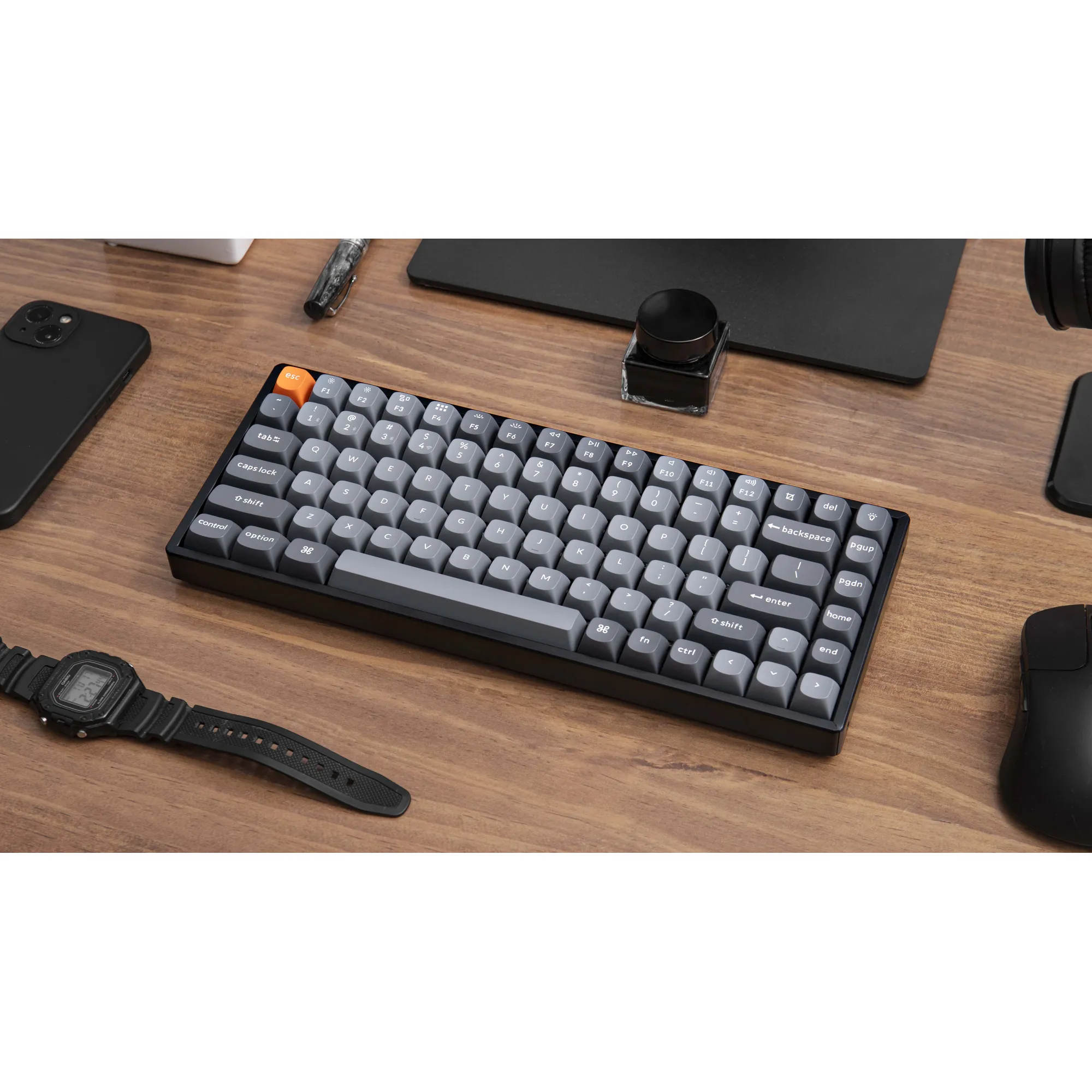 Купить Клавиатура Keychron K2 Max 84 Key RGB Hot-Swap Keychron Super Brown (K2M-J3-UA) Black - фото 6