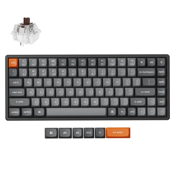 Купити Клавіатура Keychron K2 Max 84 Key RGB Keychron Super Brown (K2M-C3-UA) Black - фото 2