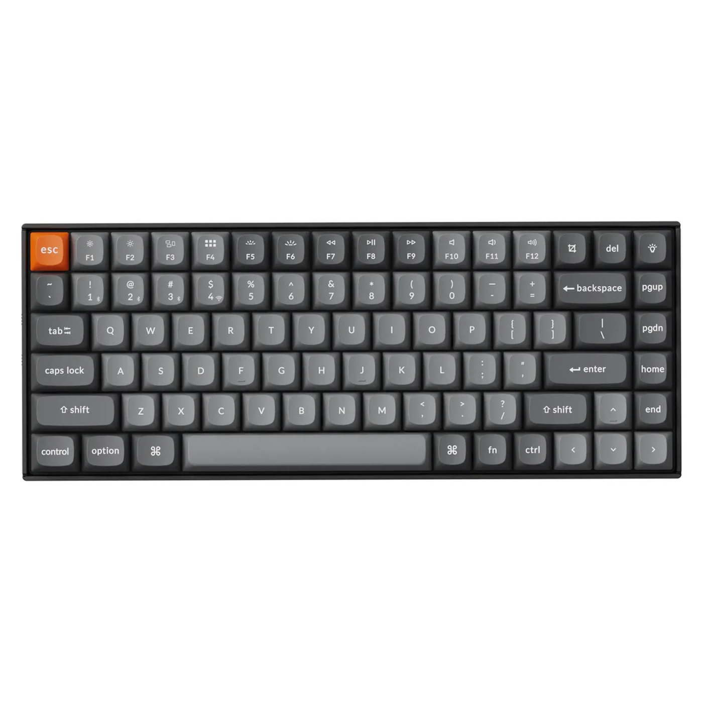 Купити Клавіатура Keychron K2 Max 84 Key White Led Keychron Super Red (K2M-A1-UA) Black - фото 1