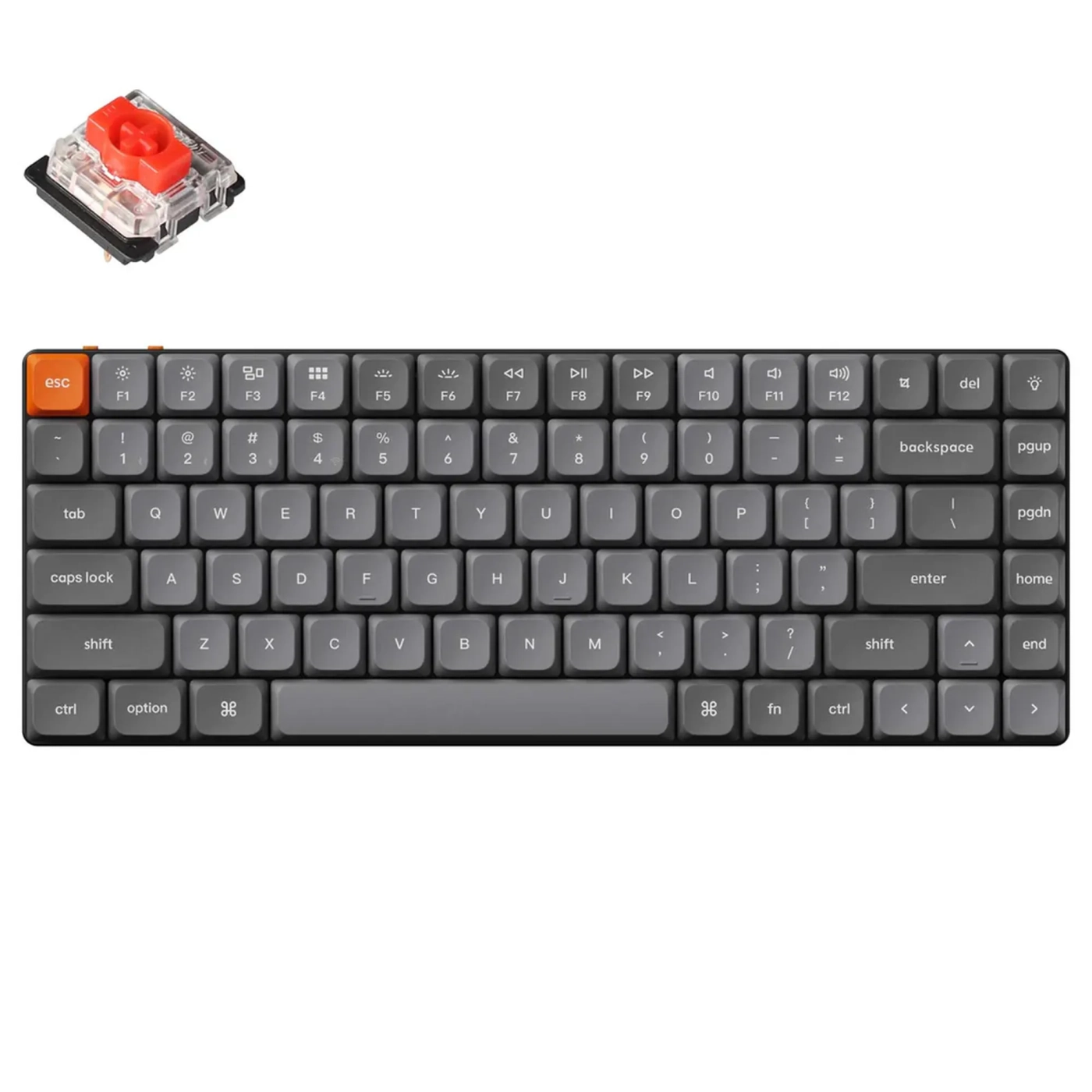 Купить Клавиатура Keychron K3 Max 84 Key RGB Hot-swap Gateron MX 2.0 Red (K3M-H1-UA) Black - фото 2