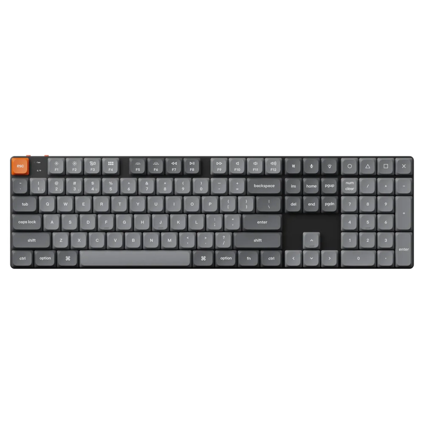 Купить Клавиатура Keychron K5 Max 108 Key White Led Gateron MX 2.0 Red (K5M-A1-UA) Black - фото 1
