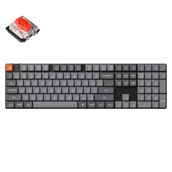 Купить Клавиатура Keychron K5 Max 108 Key White Led Gateron MX 2.0 Red (K5M-A1-UA) Black - фото 2