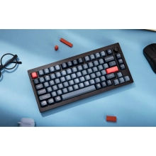 Купити Клавіатура Keychron V1 Max 84 Key RGB Hot-Swap Gateron Jupiter Red Knob (V1MD1_KEYCHRON) Carbon Black - фото 3