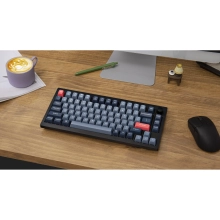 Купити Клавіатура Keychron V1 Max 84 Key RGB Hot-Swap Gateron Jupiter Red Knob (V1MD1_KEYCHRON) Carbon Black - фото 8