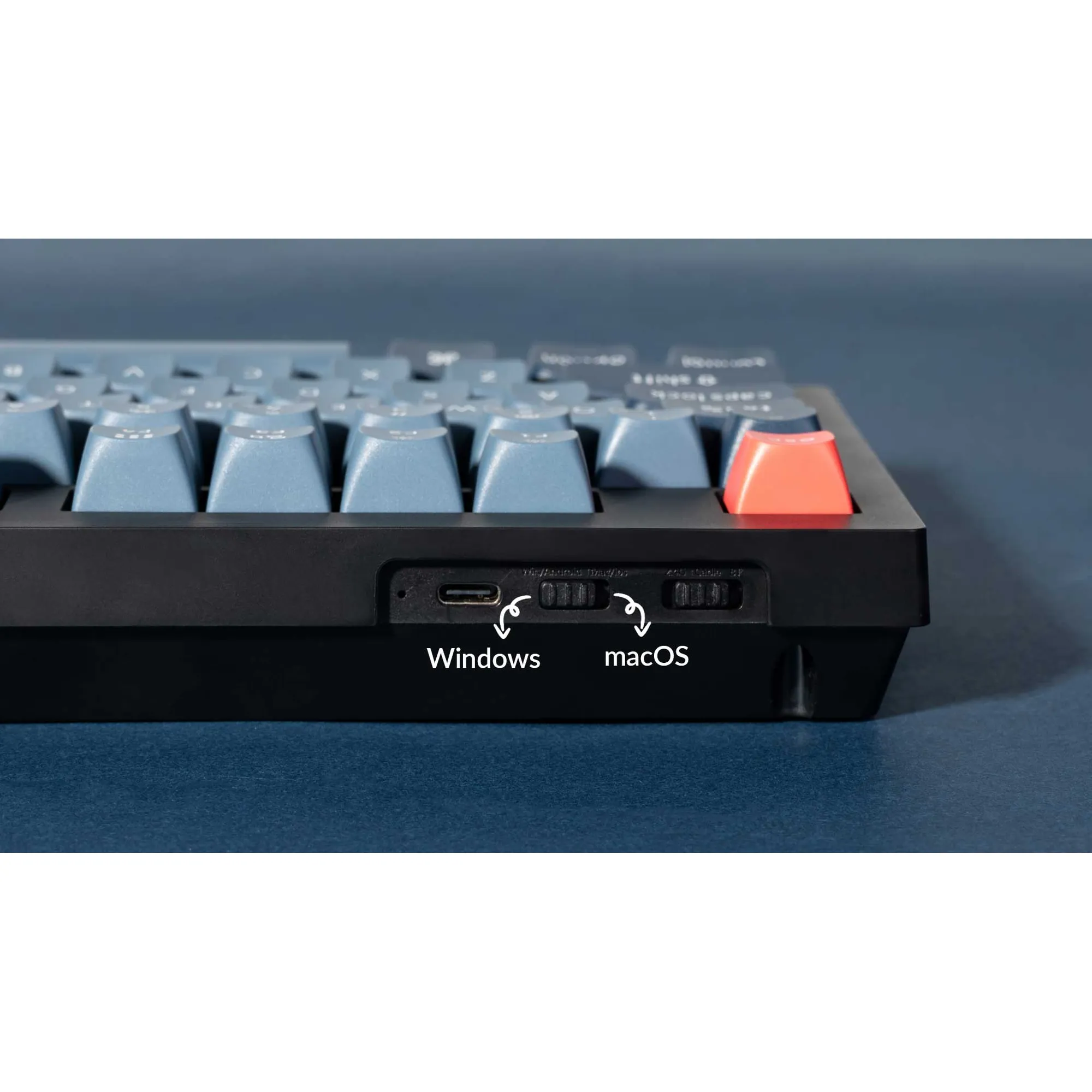 Купить Клавиатура Keychron V5 Max 100 Key RGB Hot-Swap Gateron Jupiter Red (V5M-D1-UA) Black - фото 8
