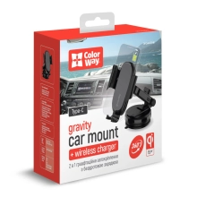 Купить Автомобильное зарядное устройство ColorWay Dashboard Car Wireless Charger 15W Black (CW-CHAW037Q-BK) - фото 6