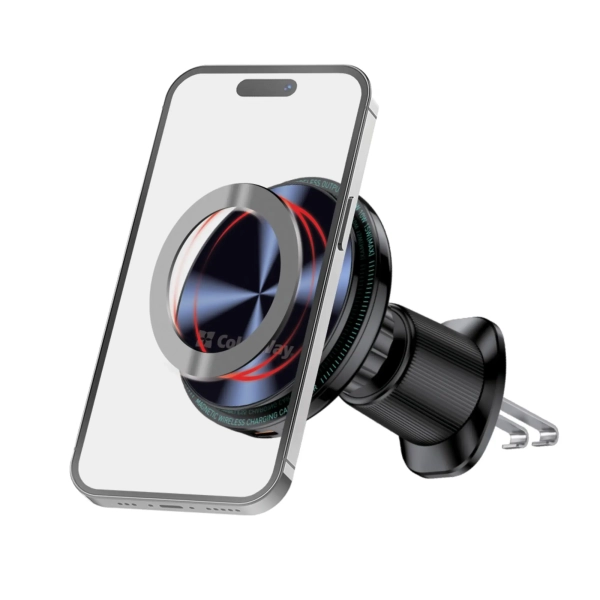 Купить Автомобильное зарядное устройство ColorWay MagSafe 360° Air Vent-2 15W Black (CW-CHMW042Q-BK) - фото 2