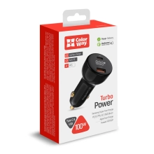 Купить Автомобильное зарядное устройство ColorWay USB-C+USB 100W Black (CW-CHA044PD-BK) - фото 5