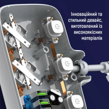 Купити Мережевий фільтр ColorWay 2 розетки + 4 USB (3 USB + USB-C/20W) 2.5см White (CW-CHE24PDW) - фото 14