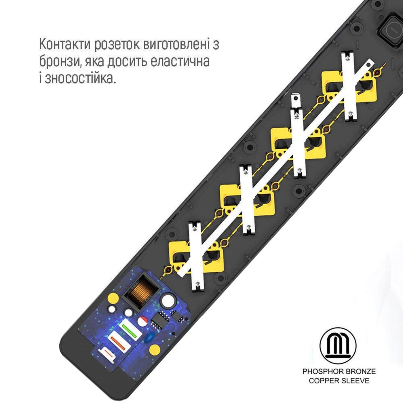 Купити Мережевий фільтр ColorWay 4 розетки + 3 USB (2 USB + USB-C/24W) 2м Black (CW-CHE432PDB) - фото 11
