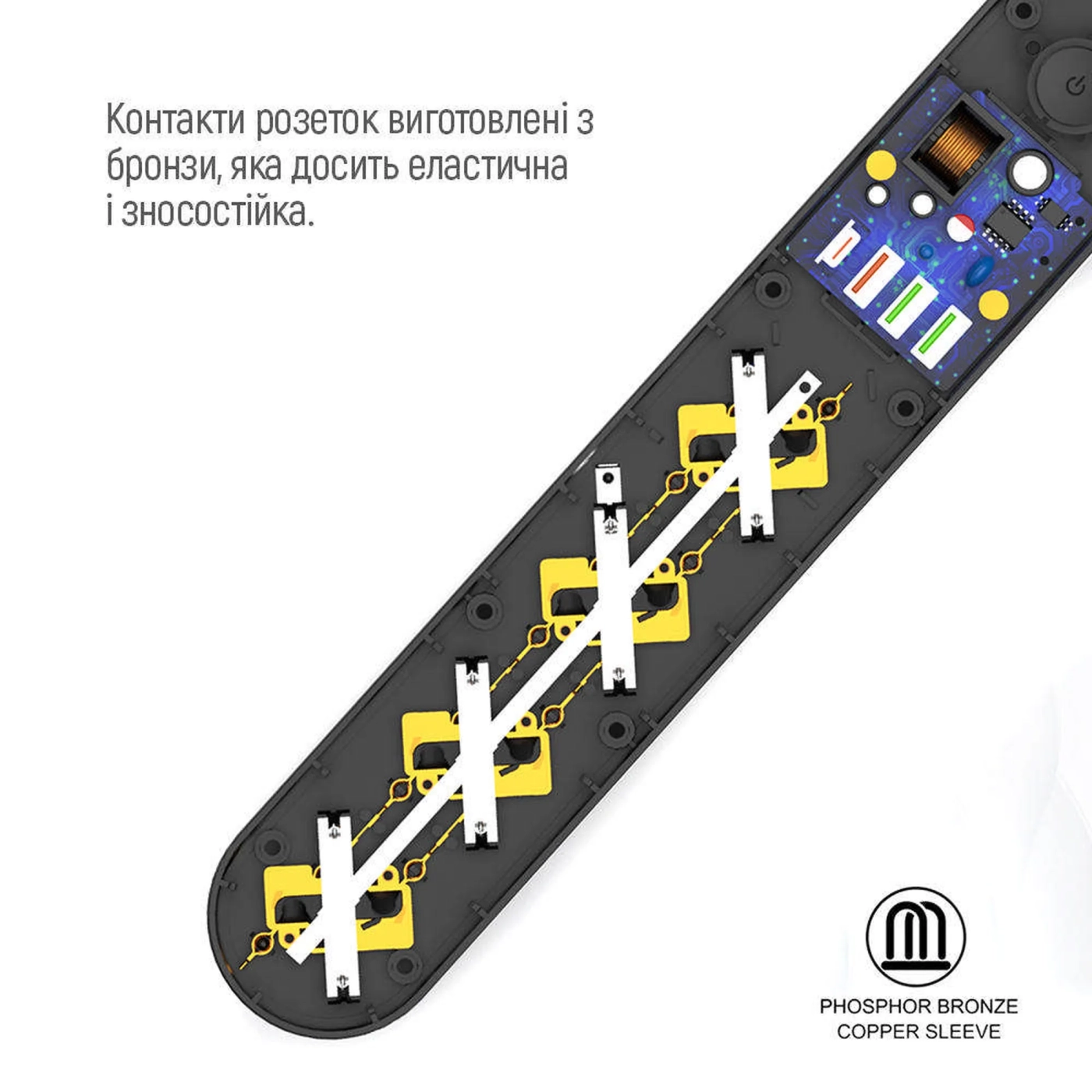 Купить Сетевой фильтр ColorWay 4 розетки + 4 USB ( USB-C + 3 USB/45W) 2м Black (CW-CHE44PDB) - фото 13