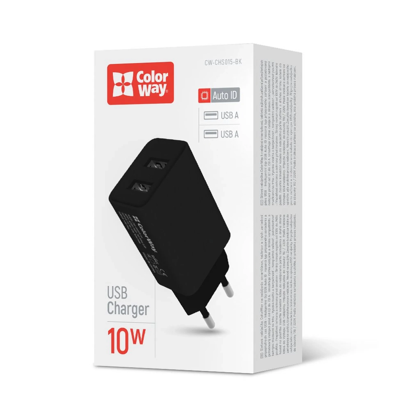 Купити Зарядний пристрій ColorWay 2USB 10W 2.1A Black (CW-CHS015-BK) - фото 5
