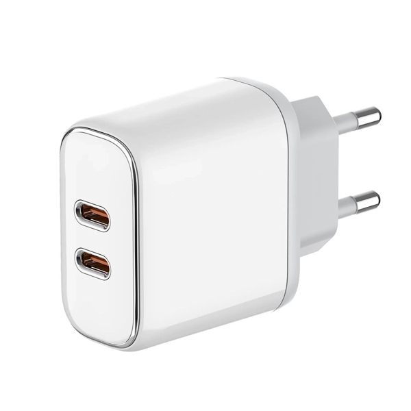 Купити Зарядний пристрій ColorWay 2USB-C 40W 3A White (CW-CHS048PD-WT) - фото 3