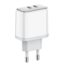 Купити Зарядний пристрій ColorWay 2USB-C 40W 3A White (CW-CHS048PD-WT) - фото 4