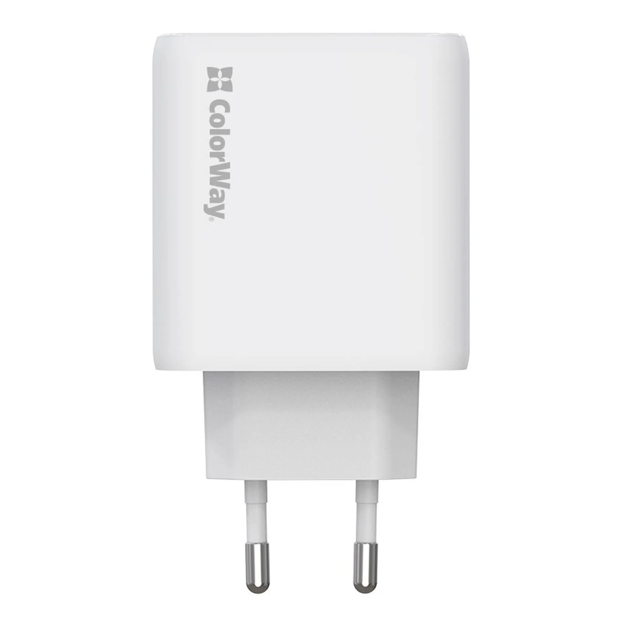 Купить Зарядное устройство ColorWay 2USB-C 50W GaN Mini White (CW-CHS050PD-WT) - фото 4