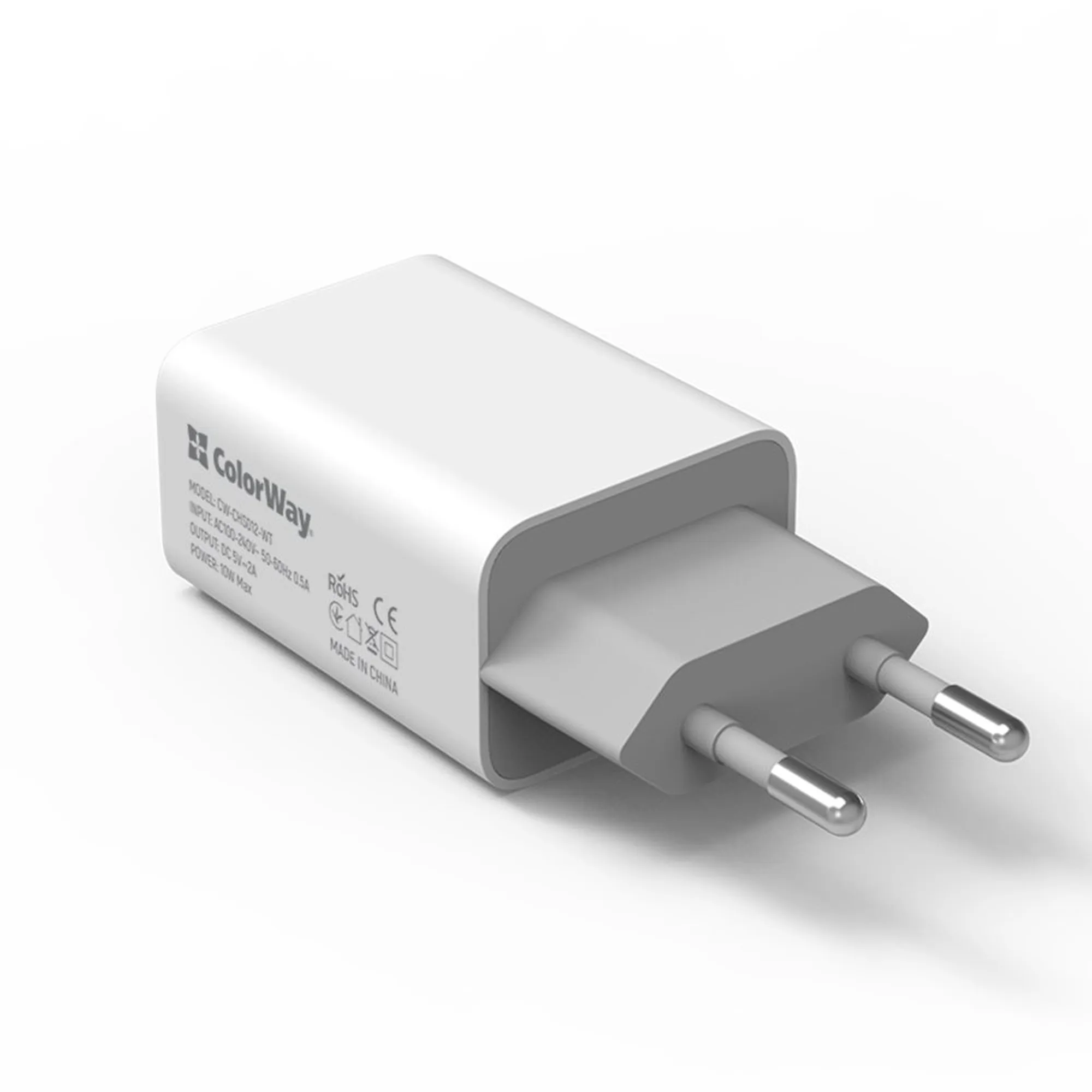 Купить Зарядное устройство ColorWay USB 10W 2A White (CW-CHS012-WT) - фото 3