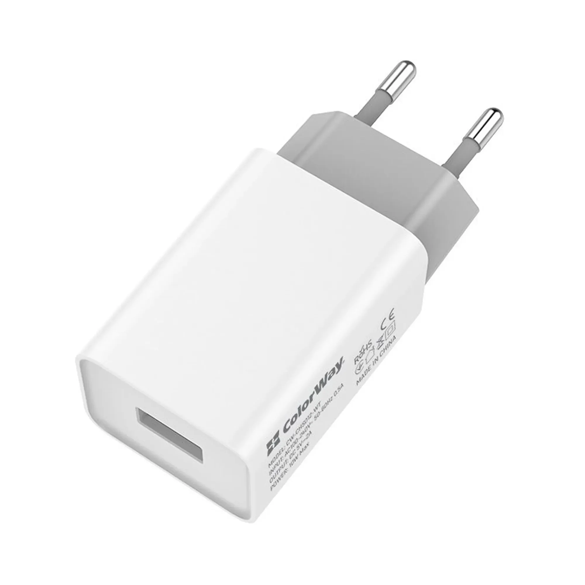 Купить Зарядное устройство ColorWay USB 10W 2A White (CW-CHS012-WT) - фото 5