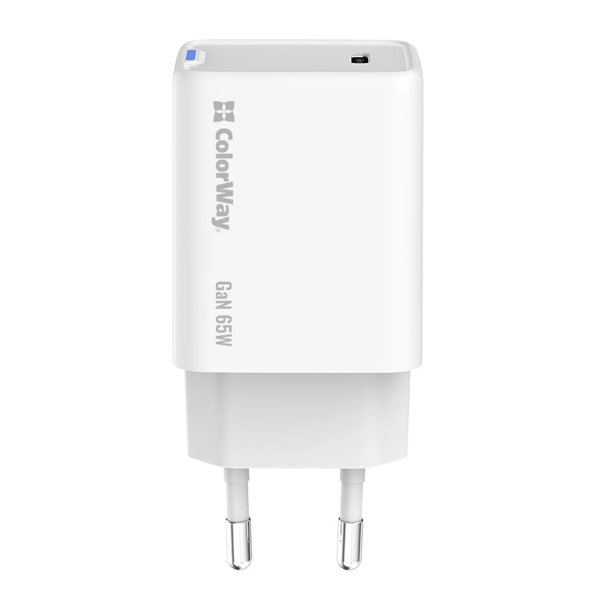 Купить Зарядное устройство ColorWay USB-C 65W GaN Mini White (CW-CHS049PD-WT) - фото 4