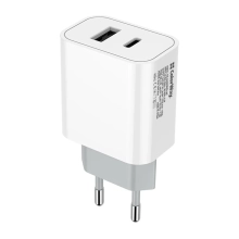 Купити Зарядний пристрій ColorWay USB-C+USB 20W 3A V2 White (CW-CHS025QPD-WT) - фото 2