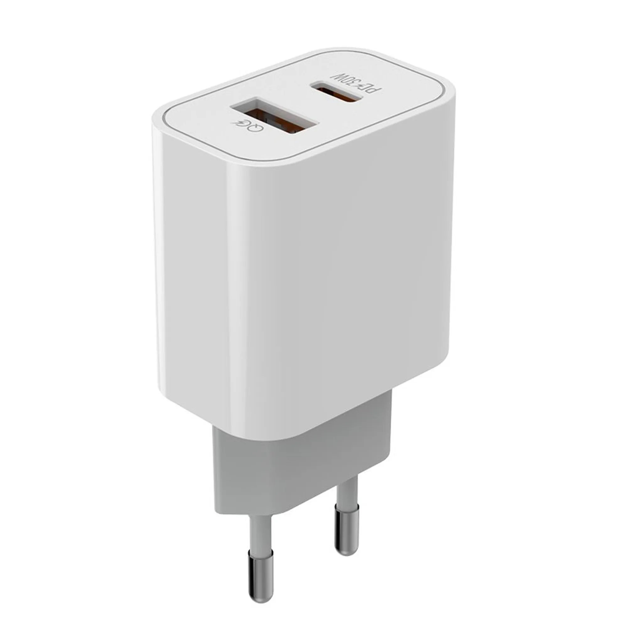 Купить Зарядное устройство ColorWay USB-C+USB 30W 3A White (CW-CHS037PD-WT) - фото 2