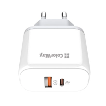 Купить Зарядное устройство ColorWay USB-C+USB 45W 5A White (CW-CHS042PD-WT) - фото 4