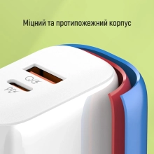 Купить Зарядное устройство ColorWay USB-C+USB 45W 5A White (CW-CHS042PD-WT) - фото 15