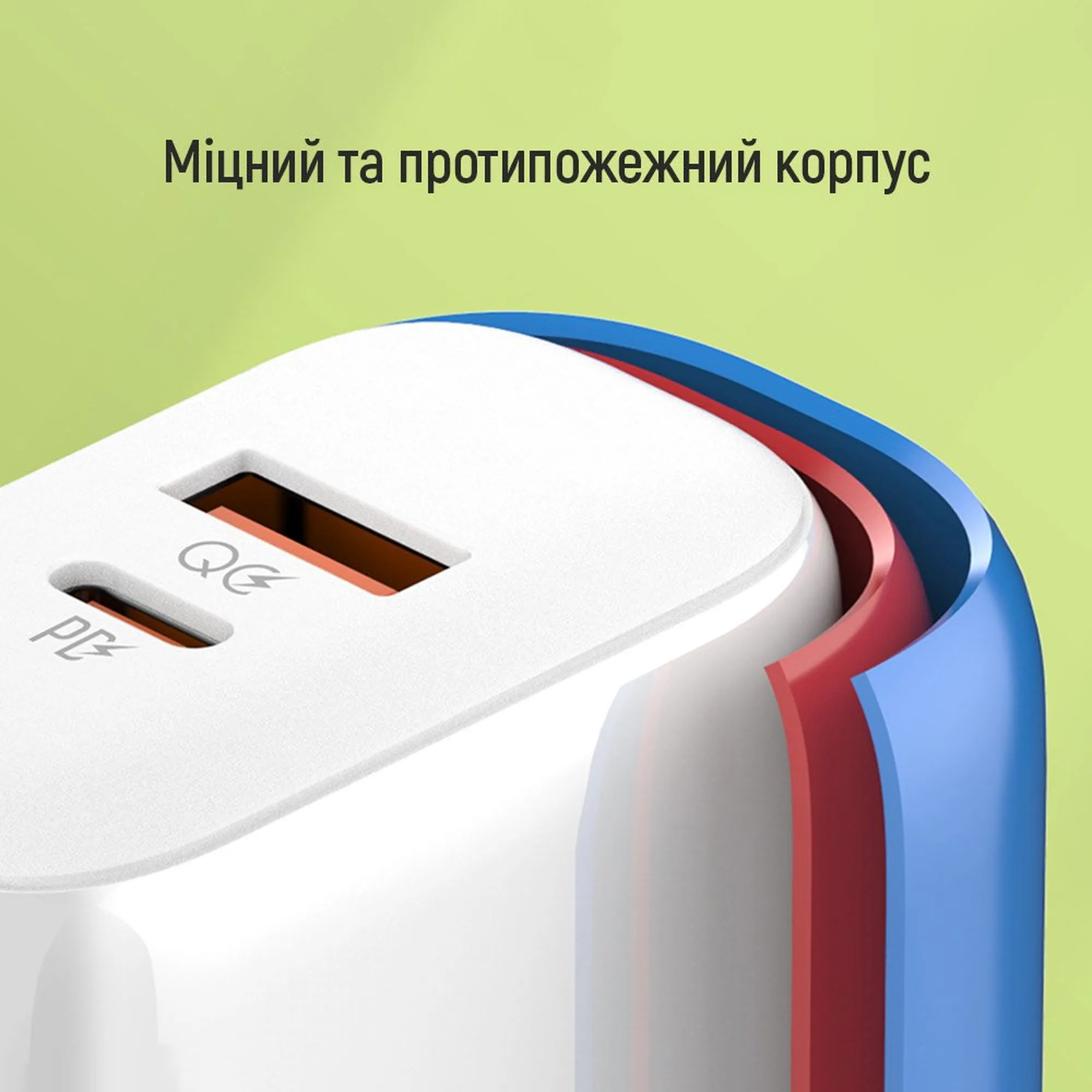 Купить Зарядное устройство ColorWay USB-C+USB 45W 5A White (CW-CHS042PD-WT) - фото 15