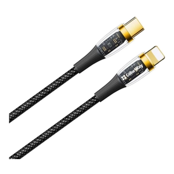 Купить Кабель ColorWay USB-C - Lightning 3А 1.2м Black (CW-CBPDCL057-BK) - фото 1