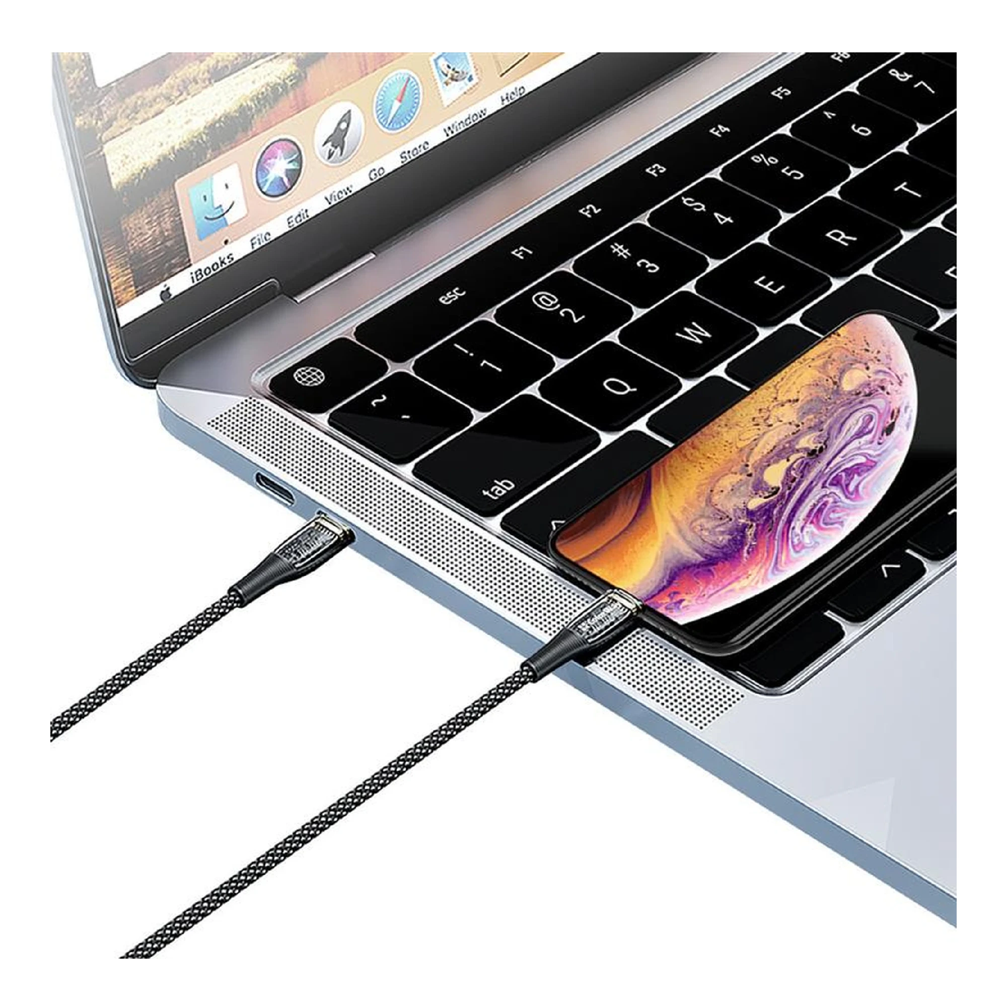 Купить Кабель ColorWay USB-C - Lightning 3А 1.2м Black (CW-CBPDCL057-BK) - фото 5