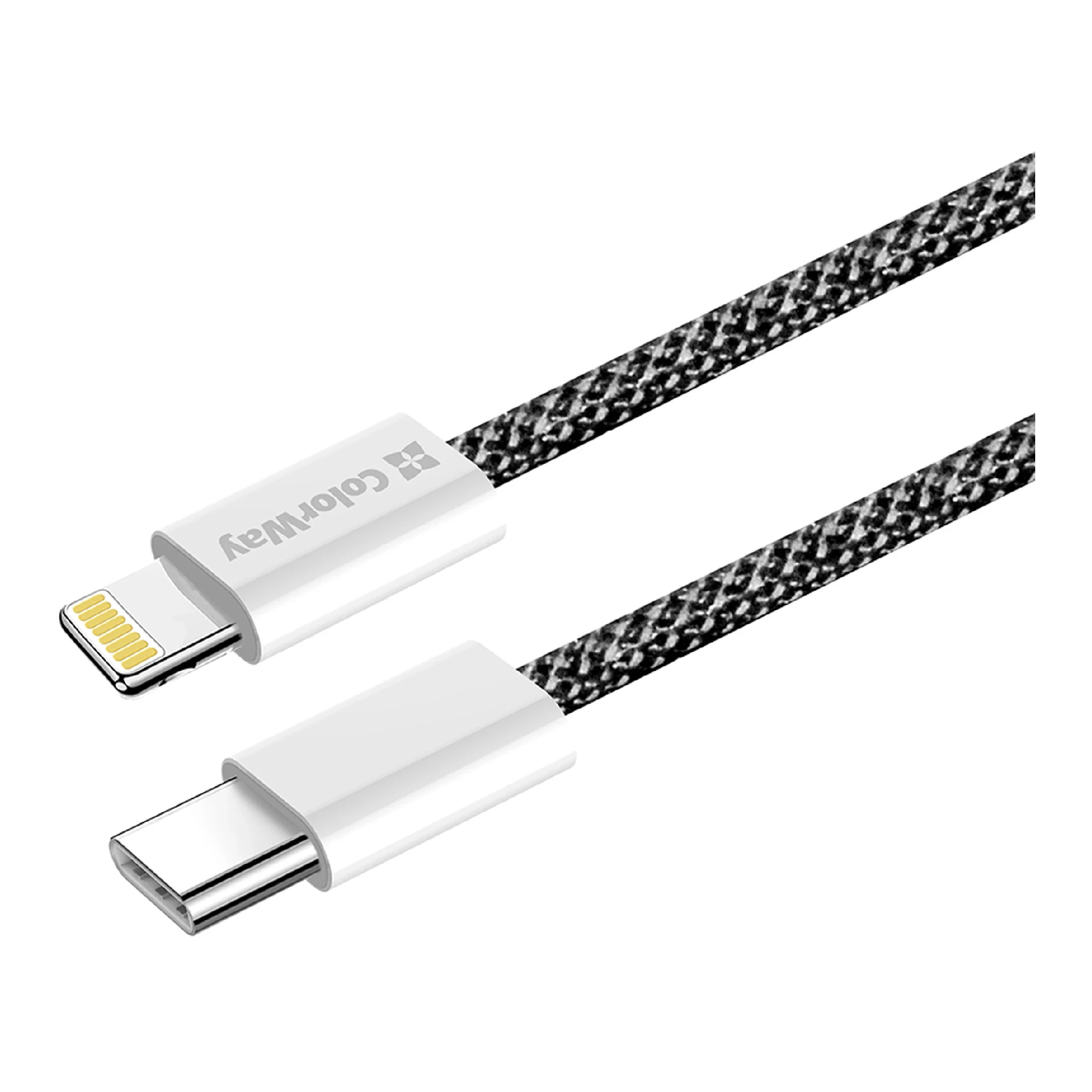 Купить Кабель ColorWay USB-C - Lightning 27W 3A 1m Black (CW-CBPDCL061-BK) - фото 3